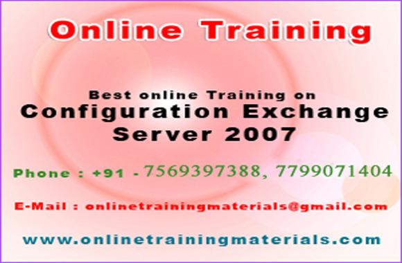 Configuring Exchange Server 2007 Online Training