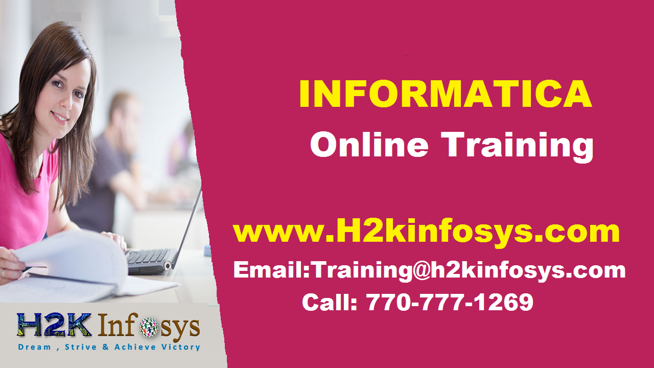 Informatica Online Training Course in USA Informatica Online Training Course in USA