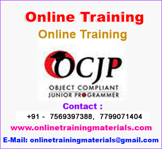 OCJP Online Training in india