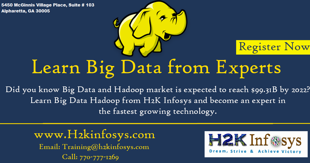 The Best Big Data Hadoop Training in USA