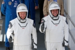 Elon Musk, NASA, astronauts and capsule arrive at international space station space x, Abc