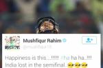 Bangladesh player, Mushfiqur Rahim, happiness is this india lost in the semifinal mushfiqur rahim, Mushfiqur rahim