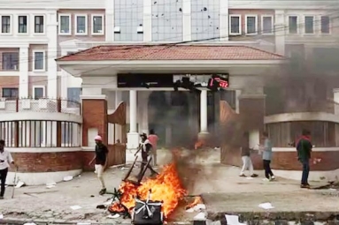 Ex Nepal PM's Wife Burnt Alive by Protesters
