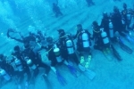 Guinness world record for the longest human chain underwater, NRI creates world record, nri and team creates guinness world record, Chrysalis entrepreneur