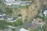 Laurel Canyon Boulevard, Landslides, hollywood hills residences threatened by more landslides and rain, Demi lovato