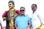Superstar Krishna statue in Vijayawada, Superstar Krishna, kamal haasan unveiled statue of superstar krishna, Superstar krishna