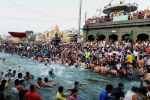nri vistors, kumbh mela 2019 booking, kumbh mela 2019 indian diaspora takes dip in holy water at sangam, Indian diaspora conclave