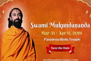 Yoga & Meditation Workshop With Swami Mukundananda Yoga & Meditation Workshop With Swami Mukundananda