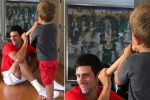 Novak Djokovic tweet, Tennis Star Novak Djokovic, is tennis star novak djokovic a devotee of lord krishna this viral pic with his kids is a proof, Wimbledon