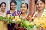 Telugu New Year, Yugadi, ugadi the new year of happiness and prosperity, Cow dung