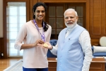 narendra modi, narendra modi meets pv sindhu, india s pride narendra modi meets world champion pv sindhu, Pv sindhu