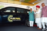 Toyota cars, Toyota Mirai FCEV, world s first flex fuel ethanol powered car launched in india, Pollution