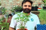 nri, nri nitin lalit, young nri entrepreneur returns to his native place with an intent to save water in gardening, Cow dung