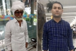 jayesh patel posing as senior citizen, Amrick Singh, young man caught posing as senior citizen to fly to abroad, Rajiv gandhi international airport