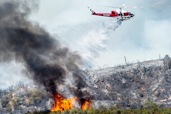 Wildfires in San Gabriel Mountain prompted Evacuation