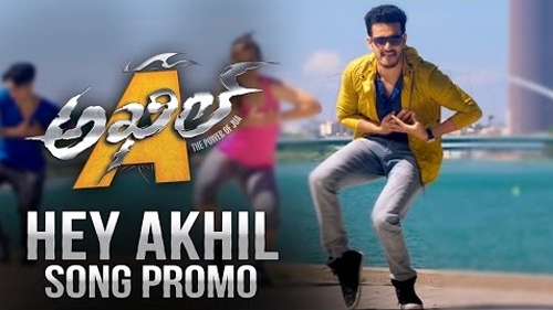 hey akhil song promo akhil movie
