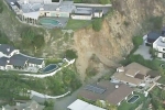 Landslides, Laurel Canyon Boulevard, hollywood hills residences threatened by more landslides and rain, Hollywood boulevard