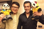 Jackie Chan, Jackie Chan news, jackie and salman khan bond in mumbai, Amyra dastur