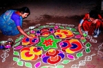 deepika rangoli video, cultural significance of rangoli, spiritual and cultural significance of making rangoli outside the house, Ancient india