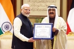 Narendra Modi breaking, Narendra Modi Kuwait tour, narendra modi gets kuwait s highest honour, Charles