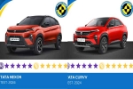 Tata Nexon and Curvv rating, Tata Nexon and Curvv news, tata nexon and curvv score 5 stars in bharat ncap crash tests, Tata curvv