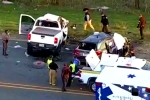Texas Road accident breaking, Texas Road accident updates, texas road accident six telugu people dead, Telugu people