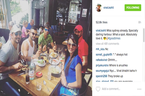 Star cricketer Virat Kohli hangs out with Harbhajan and Geeta Basra},{Star cricketer Virat Kohli hangs out with Harbhajan and Geeta Basra
